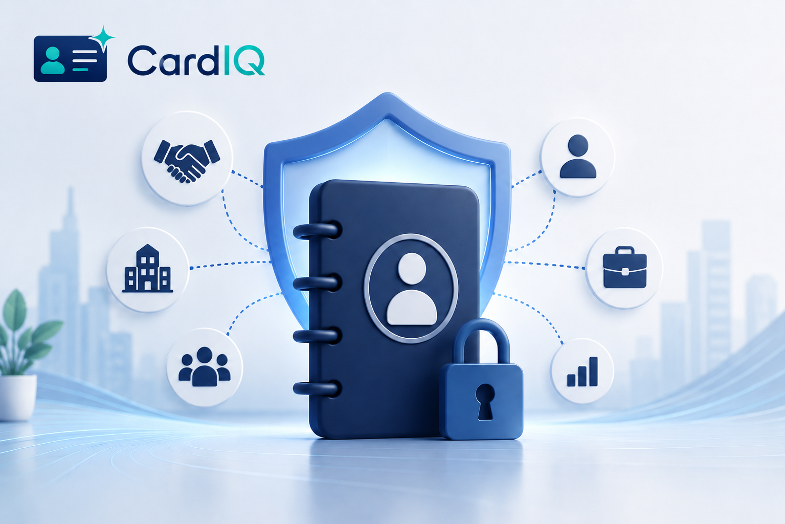 Protect company contacts with CardIQ